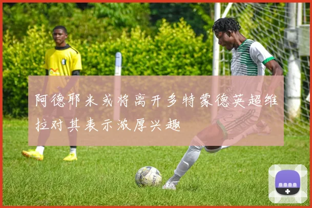 阿德耶米或将离开多特蒙德英超维拉对其表示浓厚兴趣