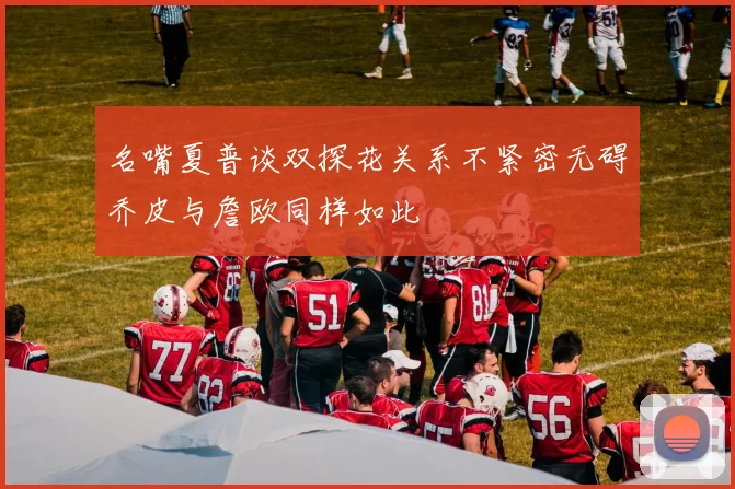 名嘴夏普谈双探花关系不紧密无碍乔皮与詹欧同样如此